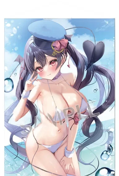 Brendream Sayu Ayuma B1 Wall Scroll Aqua Riasu-chan Extra Edition Bild 1