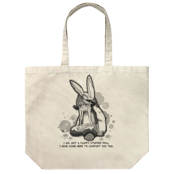 COSPA Made in Abyss The Golden City of the Scorching Sun Fluffy Nanachi Large Tote Bag /NATURAL gambar 1