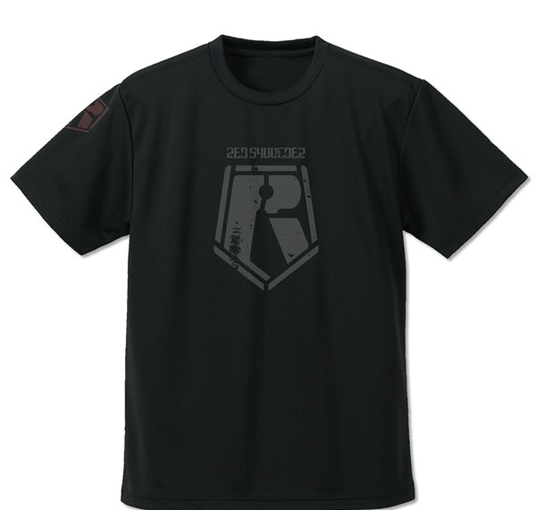 COSPA Armored Trooper Votoms Red Shoulder Dry T-shirt /BLACK-M รูปภาพ 1