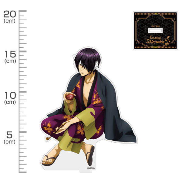 COSPA Gintama Shinsuke Takasugi Acrylic Stand (Large) A Drink with Takasugi Ver. Bild 1