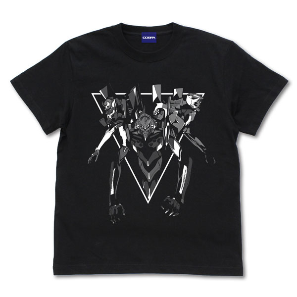 COSPA EVANGELION Triangle T-shirt /BLACK-M