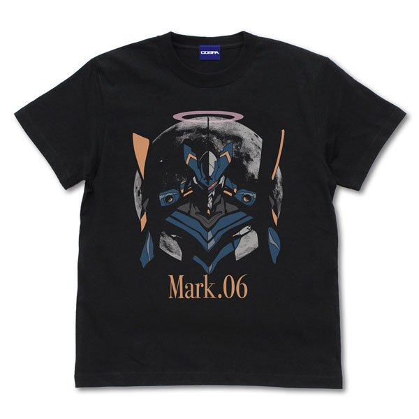 COSPA EVANGELION Mark.06 and the Moon T-shirt /BLACK-S