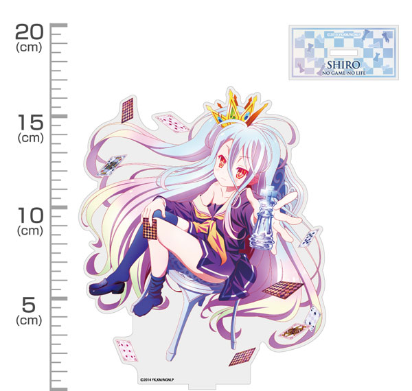 COSPA No Game No Life New Illustration "Shiro" Acrylic Stand (Large) ASCIENTE! Ver. Bild 1