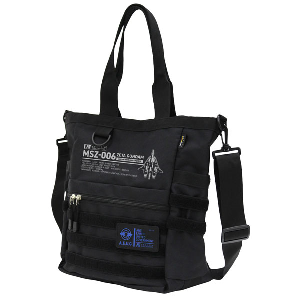 COSPA Mobile Suit Zeta Gundam Waverider Functional Tote Bag /BLACK