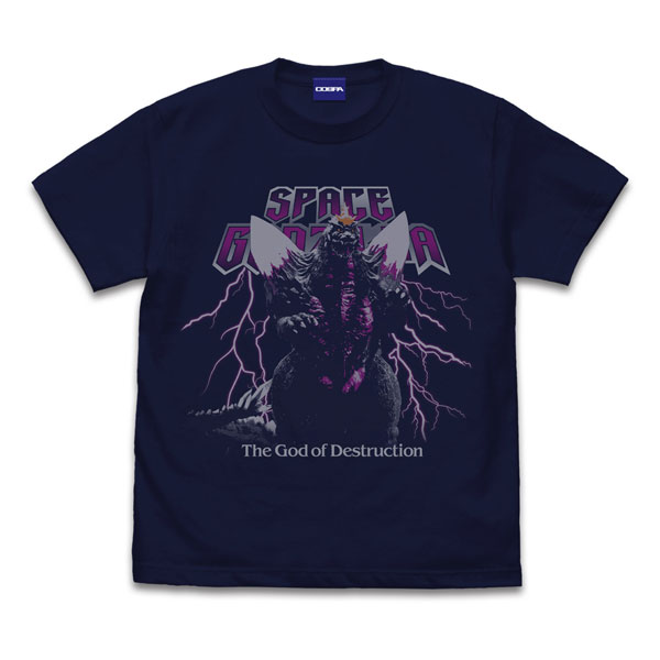 COSPA Godzilla Space Godzilla T-shirt /NAVY-L