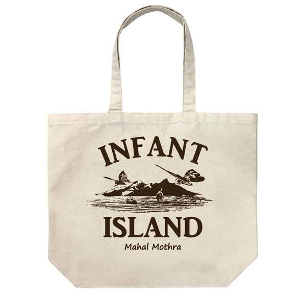 COSPA Godzilla Infant Island Large Tote Bag /NATURAL hình ảnh 1