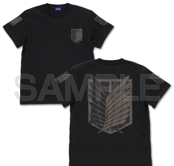 COSPA Attack on Titan Survey Corps T-shirt Ver2.0 /BLACK-L 图片 1