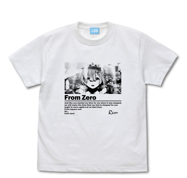COSPA Re:ZERO -Starting Life in Another World- From Zero Graphic T-shirt /WHITE-L รูปภาพ 1