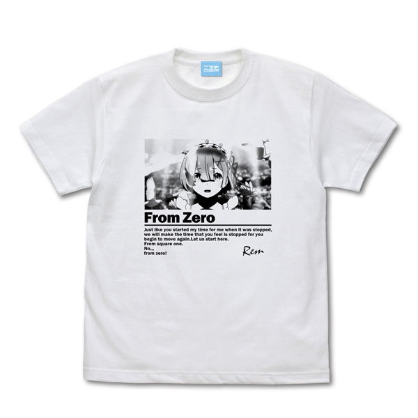 COSPA Re:ZERO -Starting Life in Another World- From Zero Graphic T-shirt /WHITE-XL