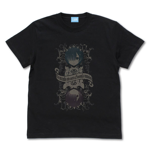 COSPA Re:ZERO -Starting Life in Another World- Ram & Rem T-shirt Ver.2.0 /BLACK-M