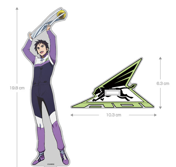 COSPA Future GPX Cyber Formula SIN New Illustration Bleed Kaga Acrylic Stand (Large) รูปภาพ 1