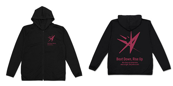 COSPA Heaven Burns Red 31A Squad Logo Thin Dry Hoodie /BLACK-L
