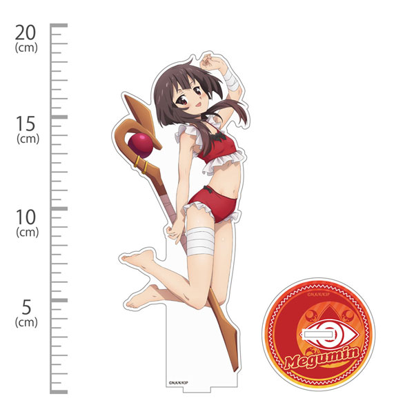 COSPA KonoSuba 3 New Illustration Megumin Swimsuit Ver. Acrylic Stand (Large)