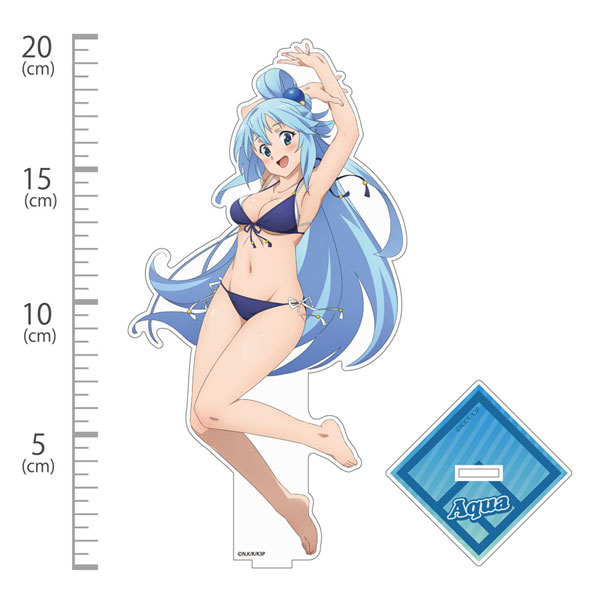 COSPA KonoSuba 3 New Illustration Aqua Swimsuit Ver. Acrylic Stand (Large) image 1
