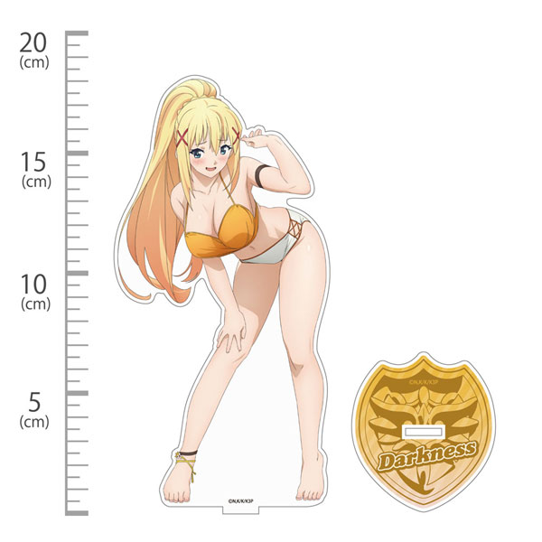 COSPA KonoSuba 3 New Illustration Darkness Swimsuit Ver. Acrylic Stand (Large)