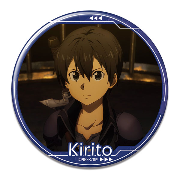 License Agent Sword Art Online -Progressive- Scherzo of Deep Night Tin Badge 01 Kirito /A รูปภาพ 1