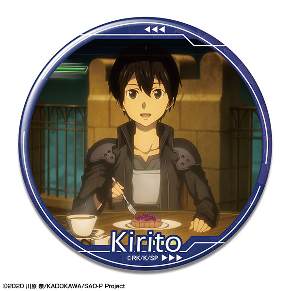 License Agent Sword Art Online -Progressive- Scherzo of Deep Night Tin Badge 02 Kirito /B