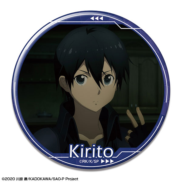 License Agent Sword Art Online -Progressive- Scherzo of Deep Night Tin Badge 03 Kirito /C