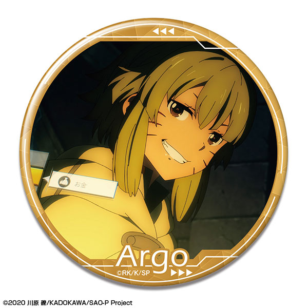 License Agent Sword Art Online -Progressive- Scherzo of Deep Night Tin Badge 18 Argo /C