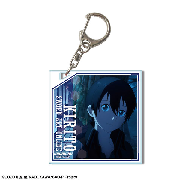 License Agent Sword Art Online -Progressive- Scherzo of Deep Night Acrylic Keychain Kirito /B gambar 1