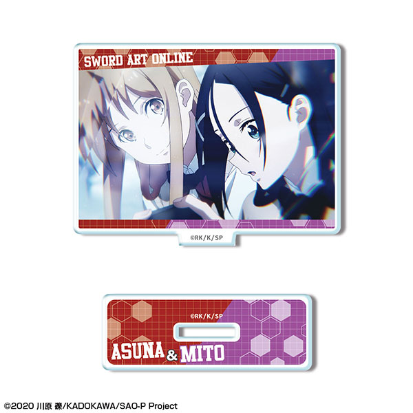 License Agent Sword Art Online -Progressive- Scherzo of Deep Night Mini Acrylic Stand Asuna & Mito