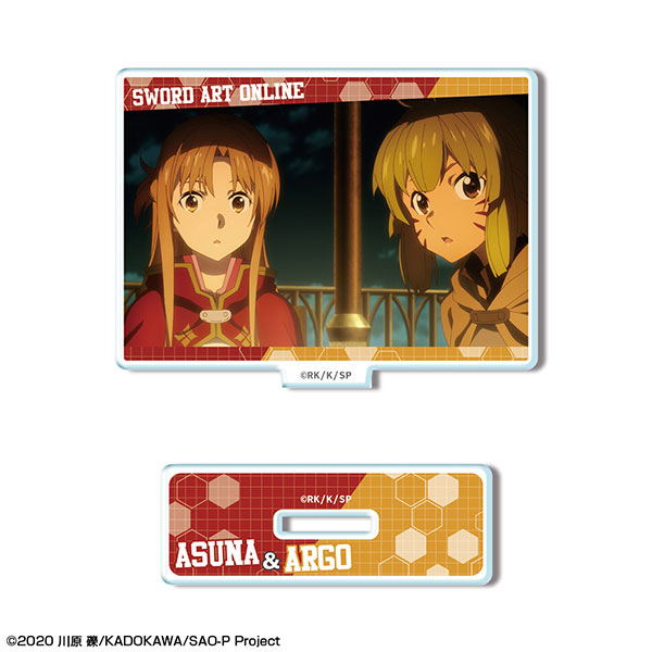 License Agent Sword Art Online -Progressive- Scherzo of Deep Night Mini Acrylic Stand Asuna & Argo /A