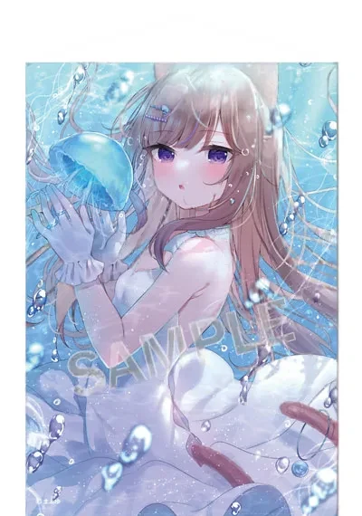 Brendream Mafuyu B2 Wall Scroll Aqua Leo-chan รูปภาพ 1