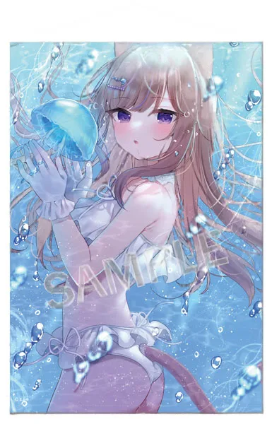Brendream Mafuyu B1 Wall Scroll Aqua Leo-chan Extra Edition Bild 1