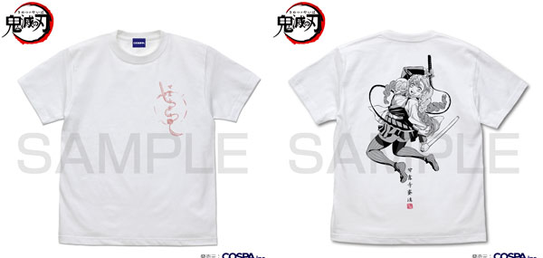 COSPA Anime "Demon Slayer: Kimetsu no Yaiba" Mitsuri Kanroji T-shirt /WHITE-S รูปภาพ 1