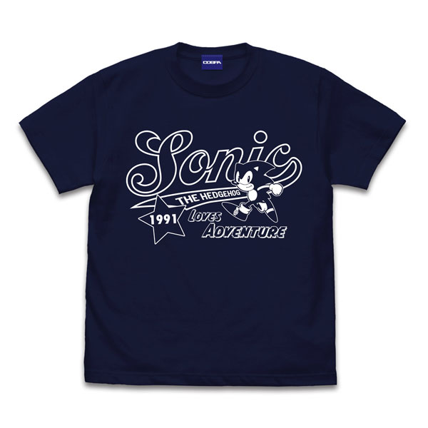 COSPA Sonic the Hedgehog Sonic American T-shirt /NAVY-M