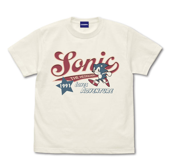 COSPA Sonic the Hedgehog Sonic American T-shirt /VANILLA WHITE-S รูปภาพ 1