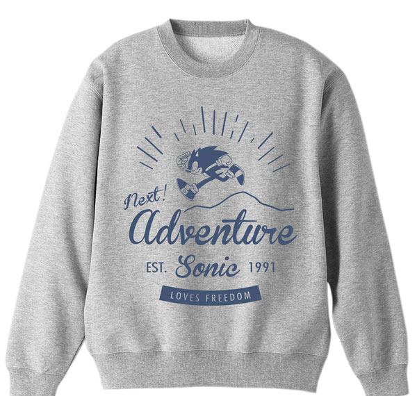 COSPA Sonic the Hedgehog Sonic Outdoor Sweatshirt /MIX GRAY-M รูปภาพ 1