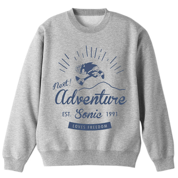 COSPA Sonic the Hedgehog Sonic Outdoor Sweatshirt /MIX GRAY-XL