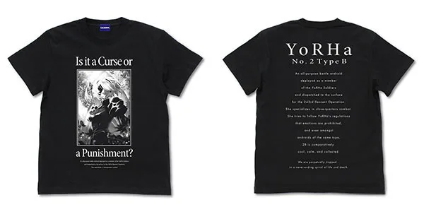 COSPA NieR:Automata Ver1.1a 2B T-shirt /BLACK-XL imagen 1