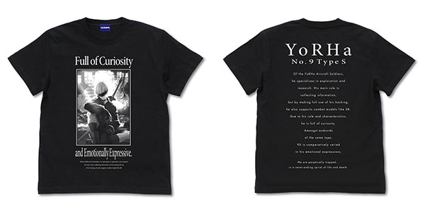 COSPA NieR:Automata Ver1.1a 9S T-shirt /BLACK-S รูปภาพ 1