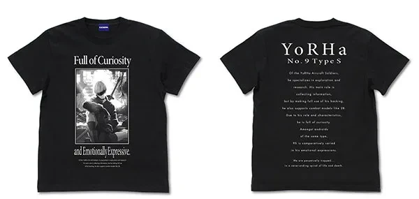 COSPA NieR:Automata Ver1.1a 9S T-shirt /BLACK-XL รูปภาพ 1