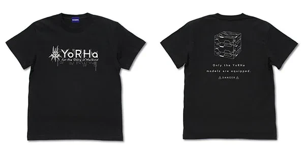 COSPA NieR:Automata Ver1.1a YoRHa Military Force T-shirt /BLACK-S รูปภาพ 1