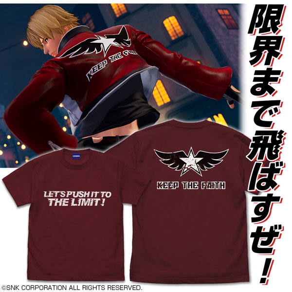 COSPA THE KING OF FIGHTERS XV Rock Howard T-shirt /BURGUNDY-XL