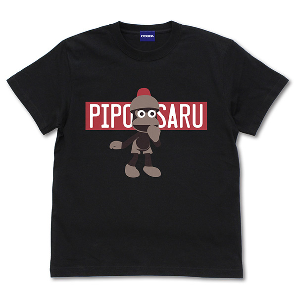 COSPA Ape Escape Pipo Monkey Window T-shirt /BLACK-XL gambar 1