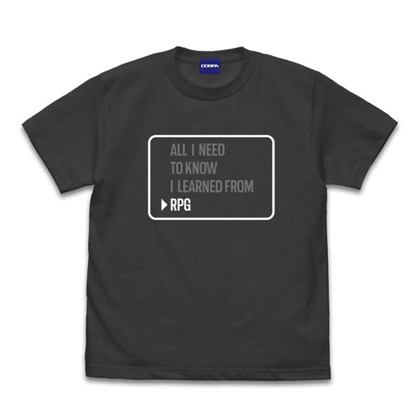 COSPA Item-ya RPG Tought Me Everything Important T-shirt /SUMI-L