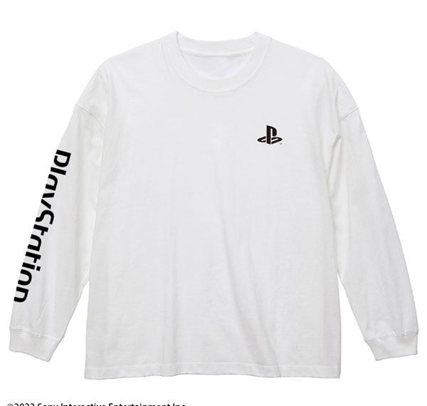COSPA PlayStation Big Silhouette Long Sleeved T-shirt for PlayStation /WHITE-L รูปภาพ 1