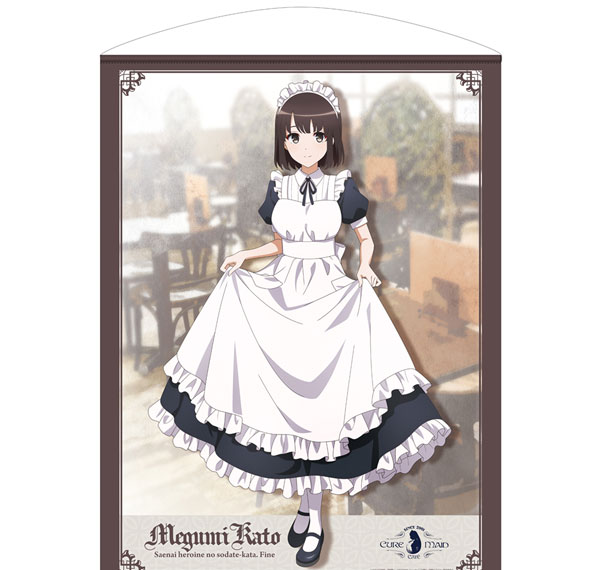 COSPA COSPA Depo Exclusive Saekano: How to Raise a Boring Girlfriend Fine New Illustration Megumi Kato 100cm Wall Scroll Cure Maid Cafe ver. imagen 1