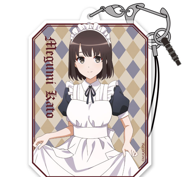 COSPA COSPA Depo Exclusive Saekano: How to Raise a Boring Girlfriend Fine New Illustration Megumi Kato Acrylic Multi Keychain Cure Maid Cafe ver.