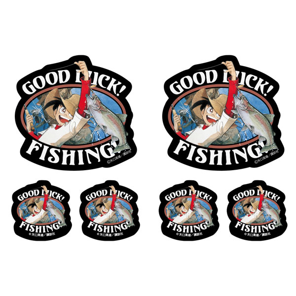 COSPA Tsurikichi Sanpei "GOOD LUCK!" Mini Sticker Set