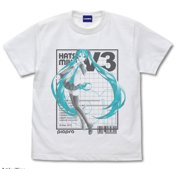 COSPA Hatsune Miku V3 T-shirt Ver.3.0 /WHITE-M Bild 1