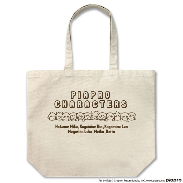 COSPA Hatsune Miku Piapro Characters Large Tote Bag lilija Ver. /NATURAL
