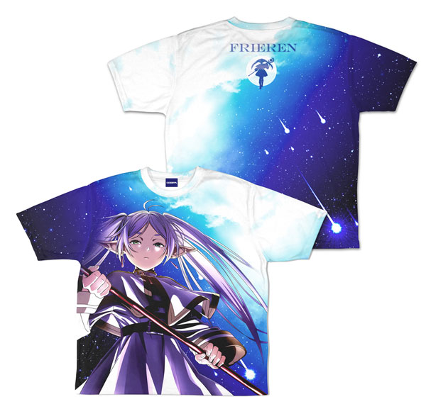COSPA Frieren: Beyond Journey's End Frieren Double-sided Full Graphic T-shirt /M รูปภาพ 1
