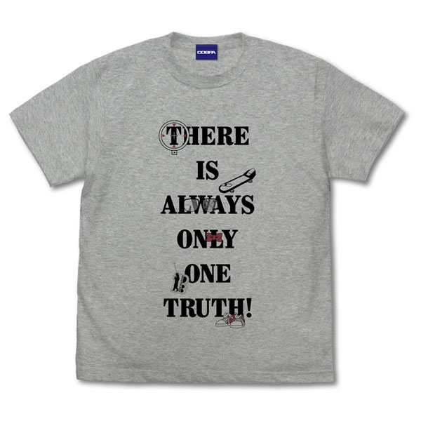 COSPA Detective Conan There is Always Only One Truth Message T-shirt Ver.2.0 /MIX GRAY-M