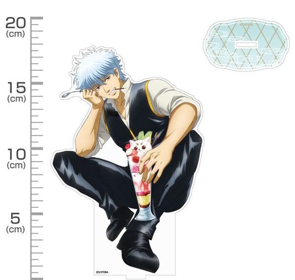 COSPA Gintama Gin-san Acrylic Stand (Large) -There's Nothing Like Enjoying Sweets While Slacking Off at Work- Shinsengumi Team Uniform Ver. hình ảnh 1
