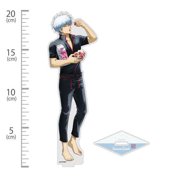 COSPA Gintama Neue Illustration Gintoki Sakata Acrylständer (Groß) Immer noch müde, aber muss mich fertig machen Ver. Bild 1